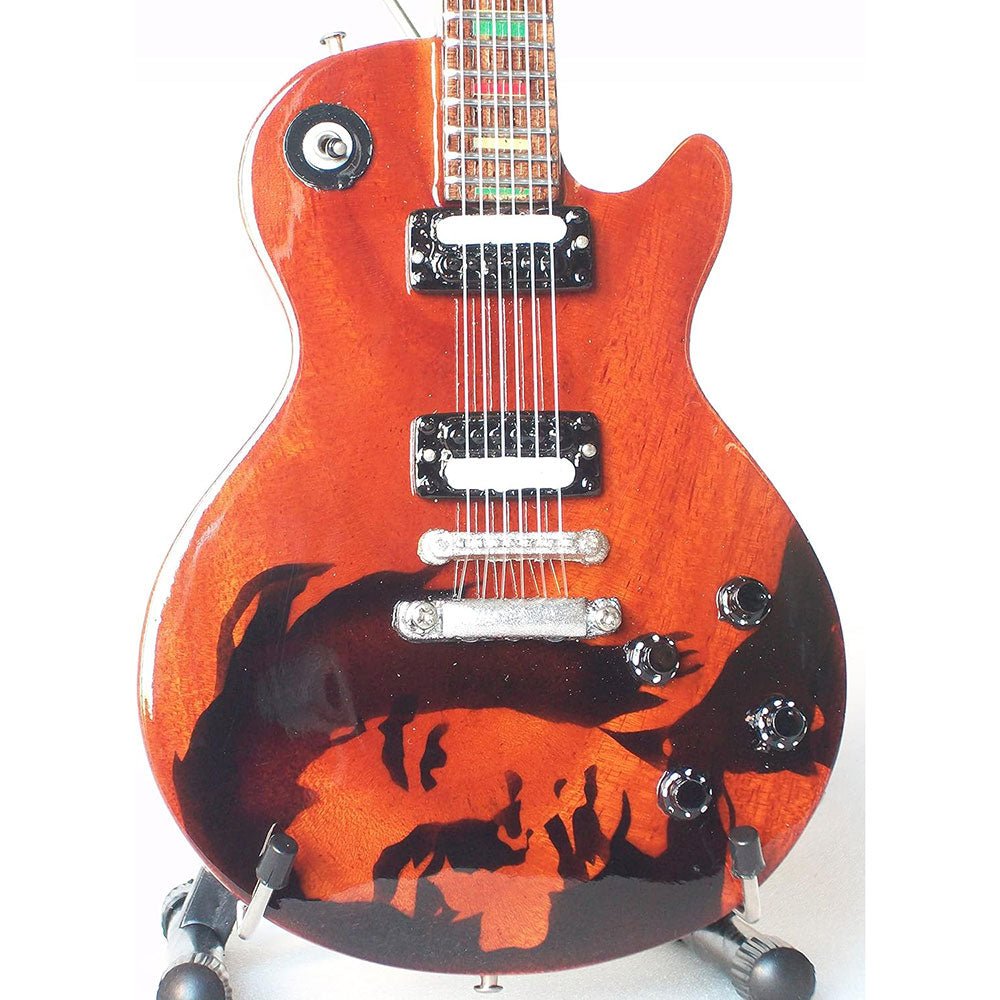 BOB MARLEY ボブマーリー (生誕 80年 ) - Signature One Love Miniature Guitar Replica Collectible / ミニチュア楽器 - PGS